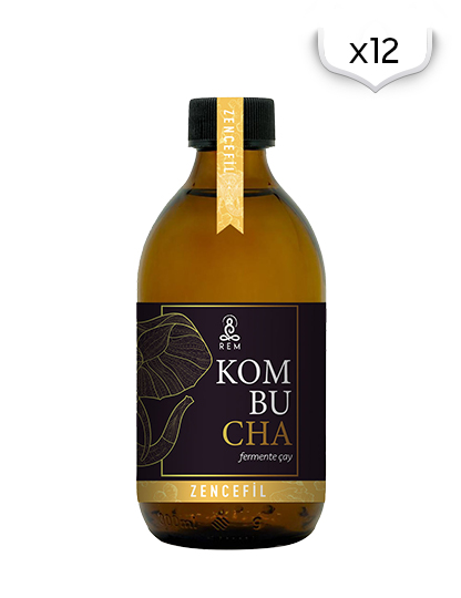 REM Kombucha Zencefil 12'li Koli